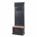 Hallway unit Bradford for hallway 79x45x210 old black & natural